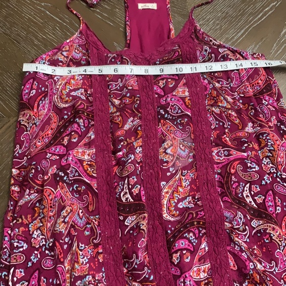 Hollister plum paisley print razorback mini dress - Picture 13 of 14